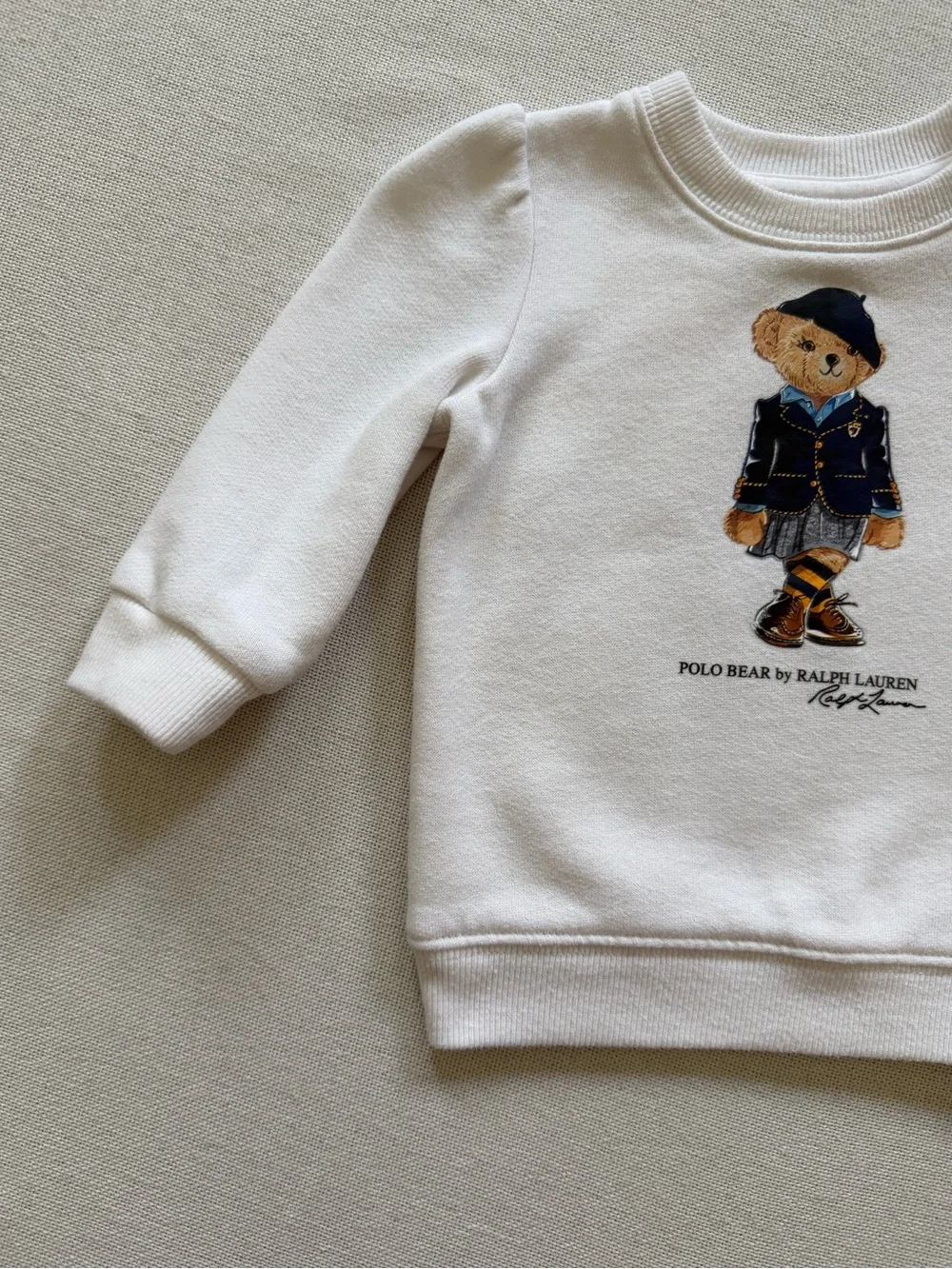Ralph Lauren Polo Bear Fleece Sweatshirt Baby Girl